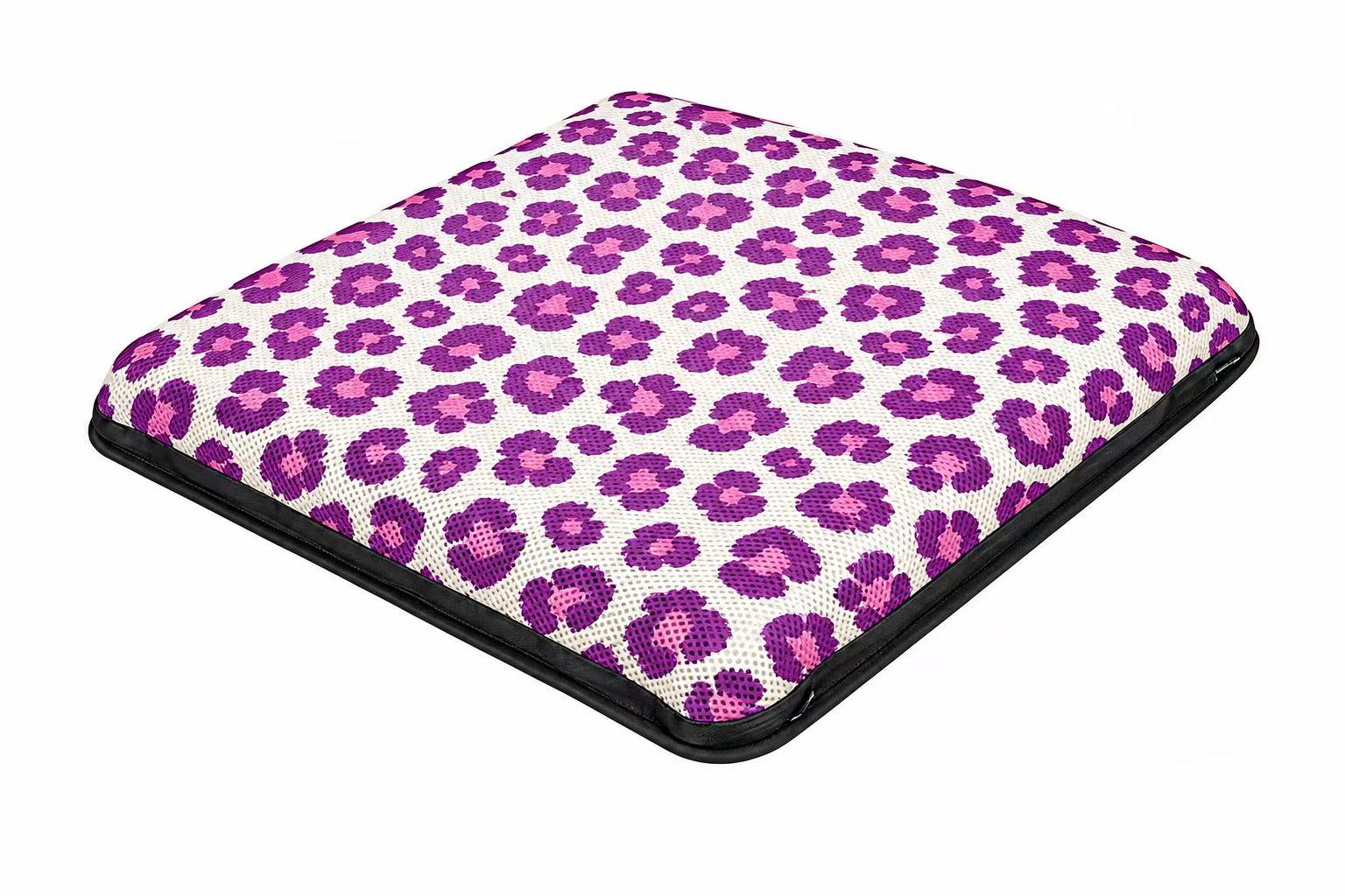 AJ Air Cushion Purple Leopard 3D mesh air seat cushion