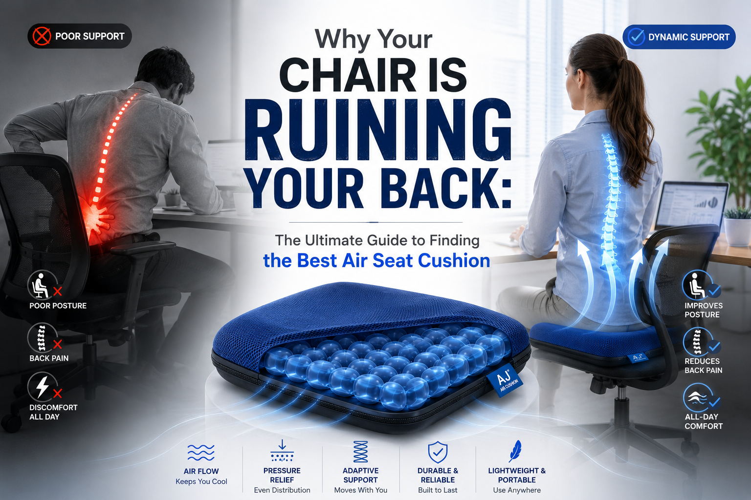 Why Your Chair is Ruining Your Back: The Ultimate Guide to Finding the Best Air Seat Cushion