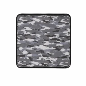 AJ Gray Camouflage 3D Mesh Air Seat Cushion showing the breathable 3D mesh cover and adjustable air-cell support
