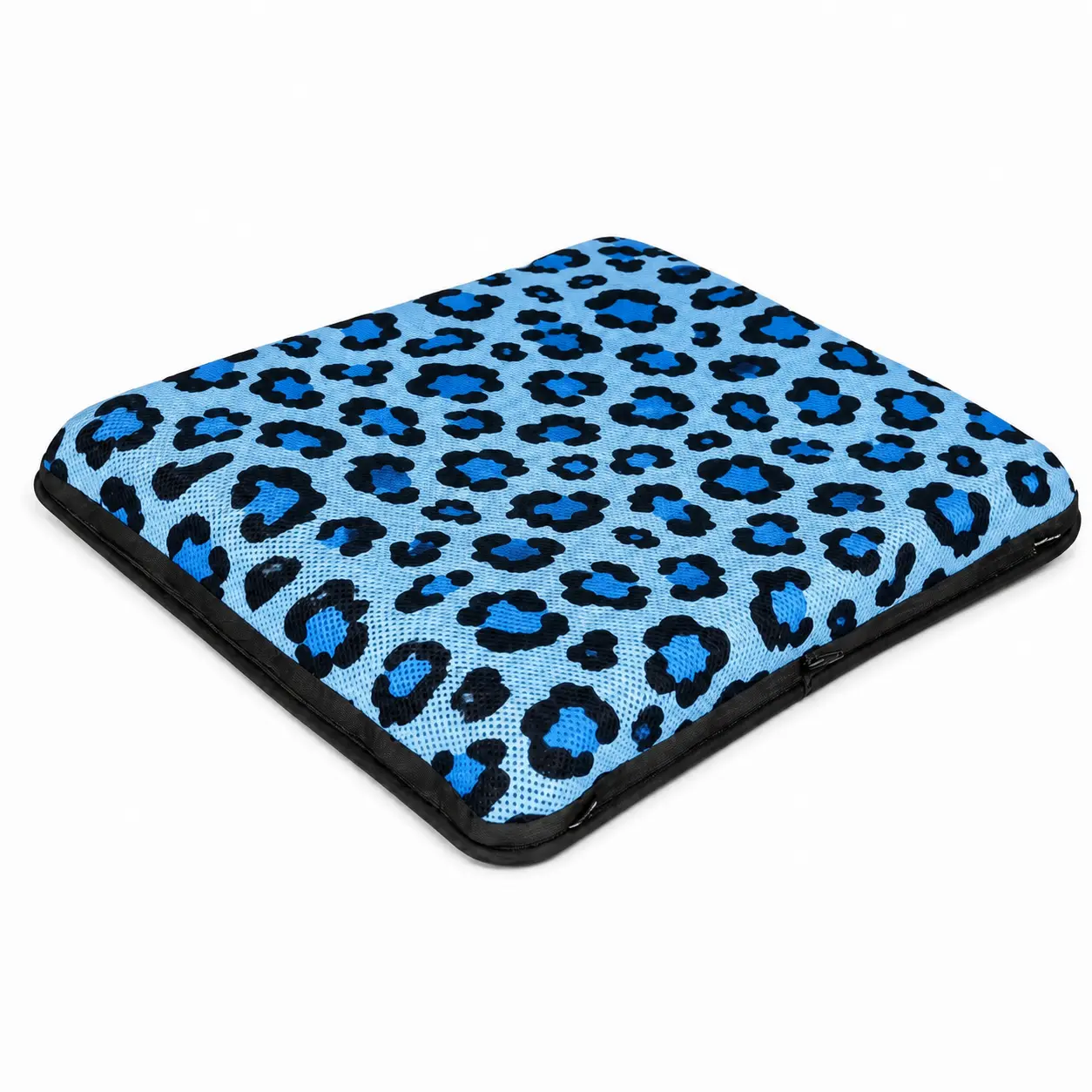 AJ Blue Leopard Print 3D Air Mesh Seat Cushion - Image 2