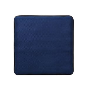 AJ Navy Blue 3D Mesh Air Seat Cushion showing the breathable 3D mesh cover and adjustable air-cell support