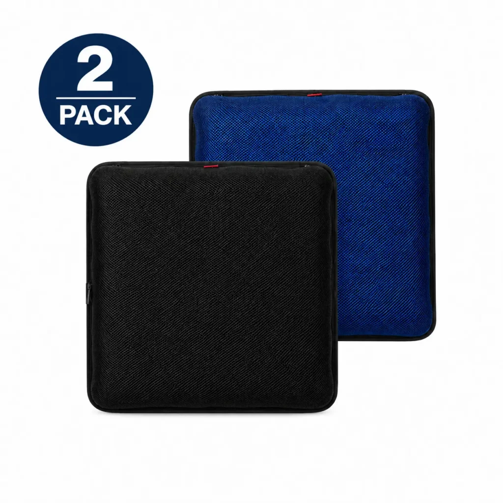AJ Air Seat Cushion 2-Pack Bundle — Midnight Black + Navy Blue