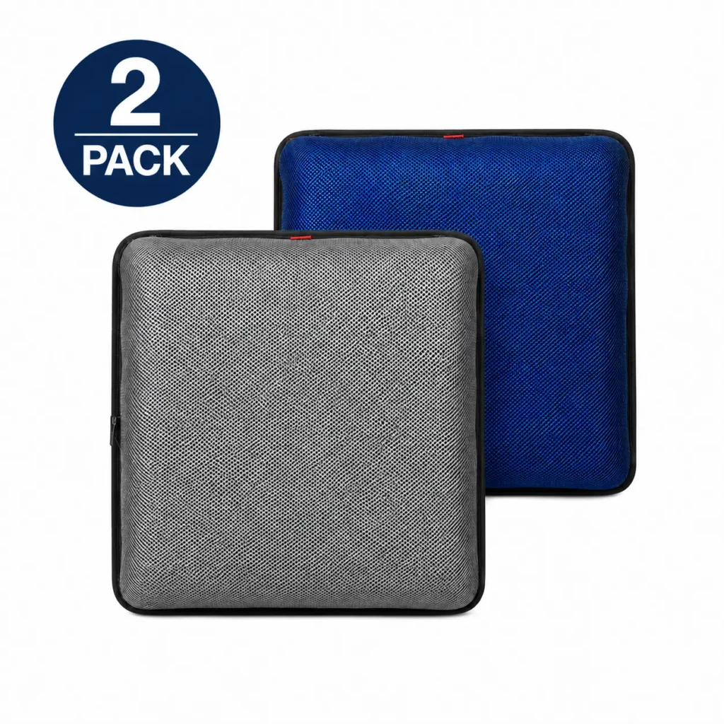 AJ Air Seat Cushion 2-Pack Bundle — Slate Gray + Navy Blue