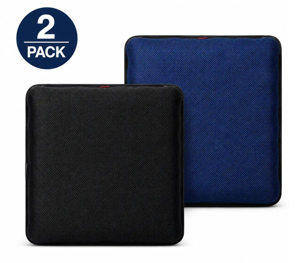 AJ Air Seat Cushion 2-Pack Bundle – Midnight Black + Navy Blue