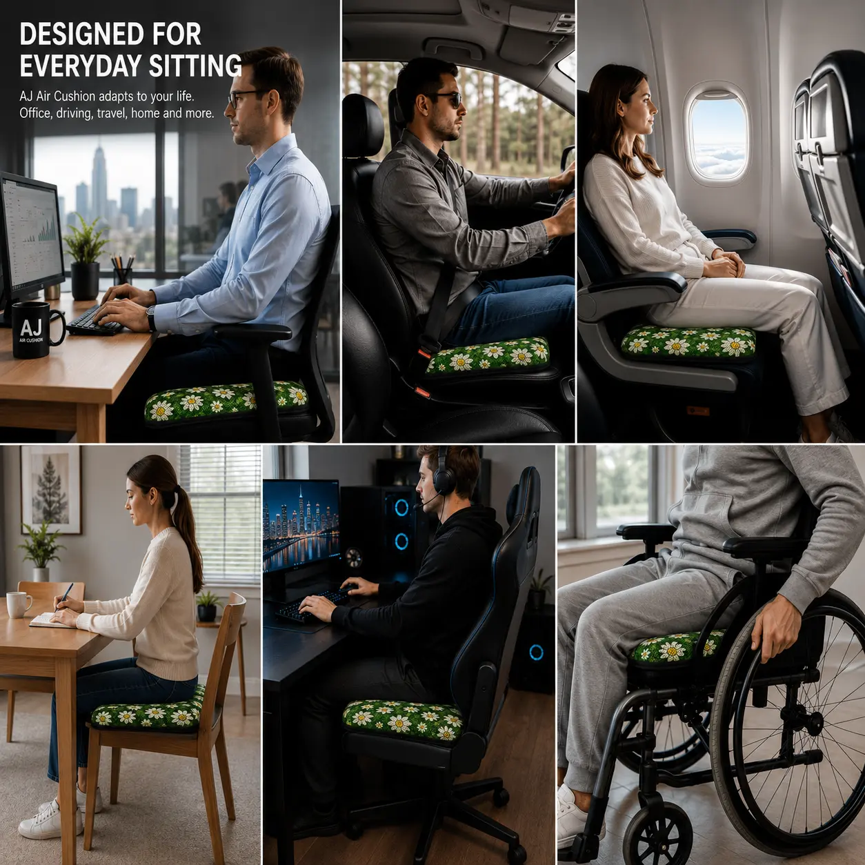 AJ Green Daisy 3D Air Mesh Seat Cushion - Image 7