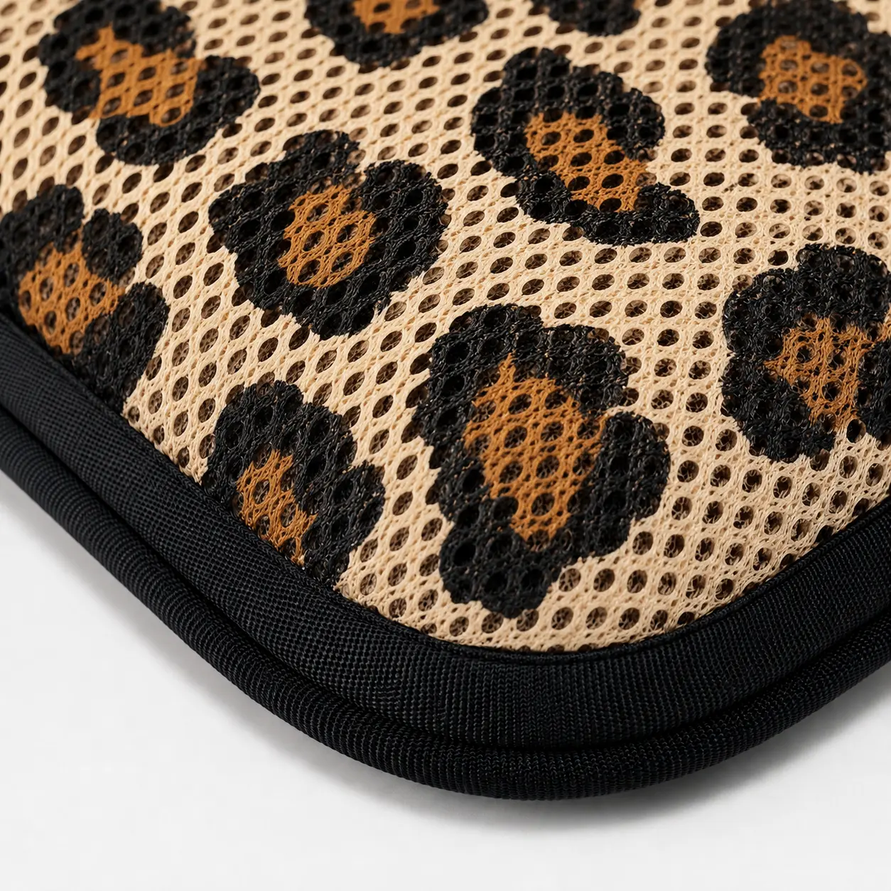 AJ Light Brown Leopard Print 3D Air Mesh Seat Cushion - Image 4