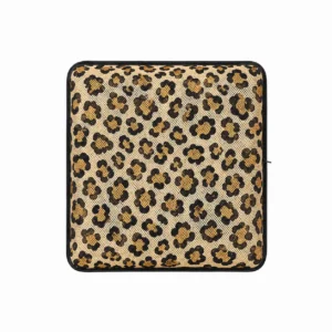 AJ Light Brown Leopard Print 3D Air Mesh Seat Cushion