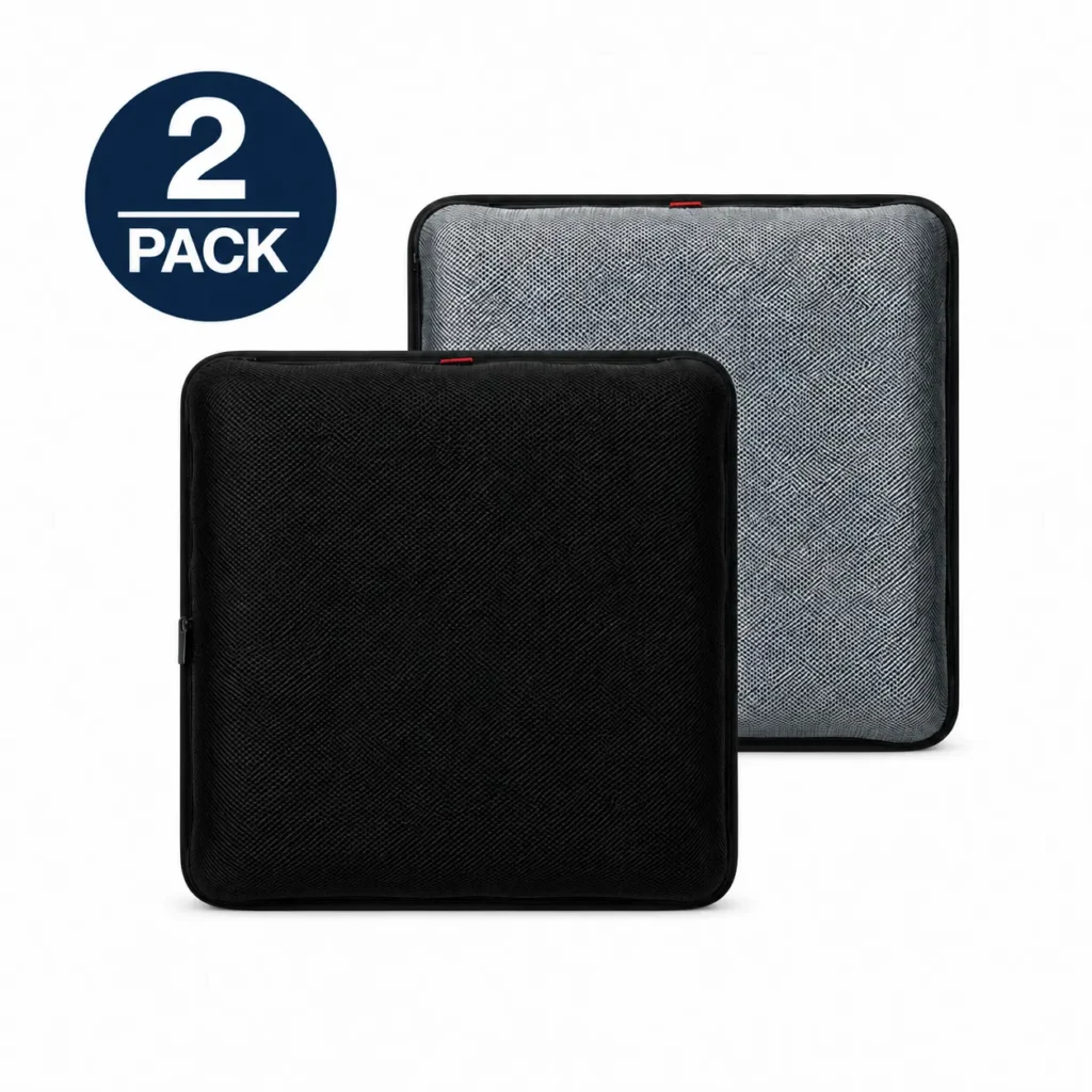 AJ Air Seat Cushion 2-Pack Bundle — Midnight Black + Slate Gray
