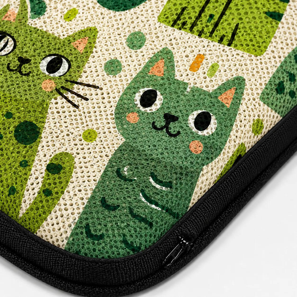 AJ Green Cat Illustration 3D Air Mesh Seat Cushion - Image 4