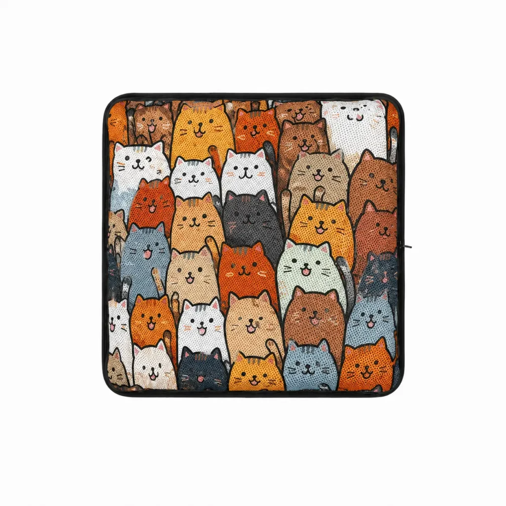 AJ Crowded Kitten 3D Air Mesh Seat Cushion