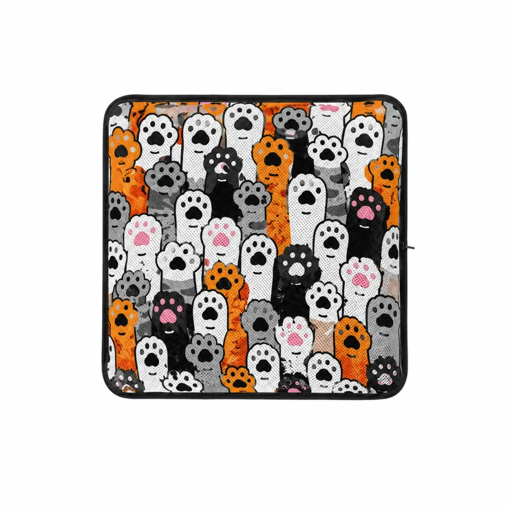 AJ Paw Pattern 3D Air Mesh Seat Cushion