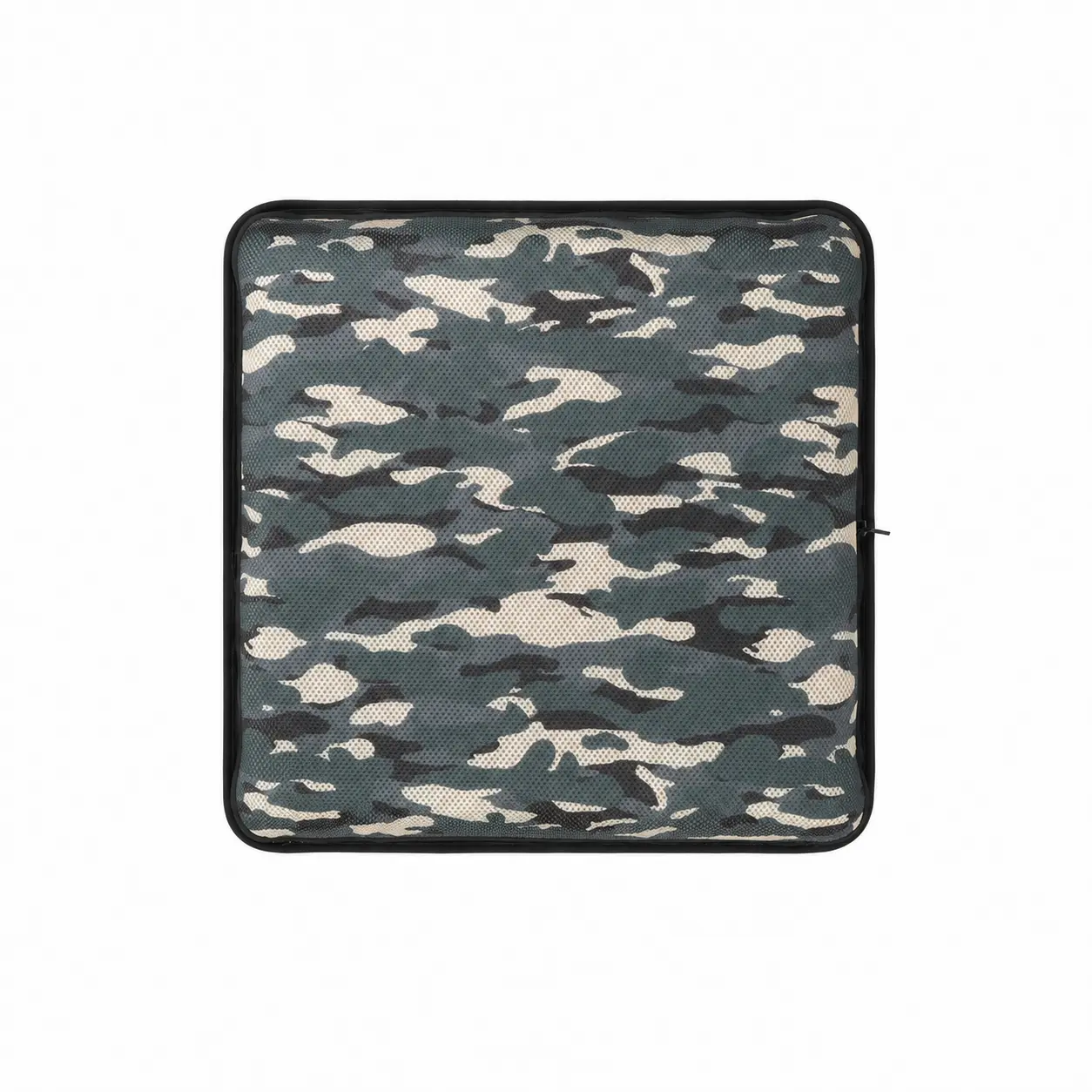 AJ Green Camouflage 3D Mesh Air Seat Cushion showing the breathable 3D mesh cover and adjustable air-cell support