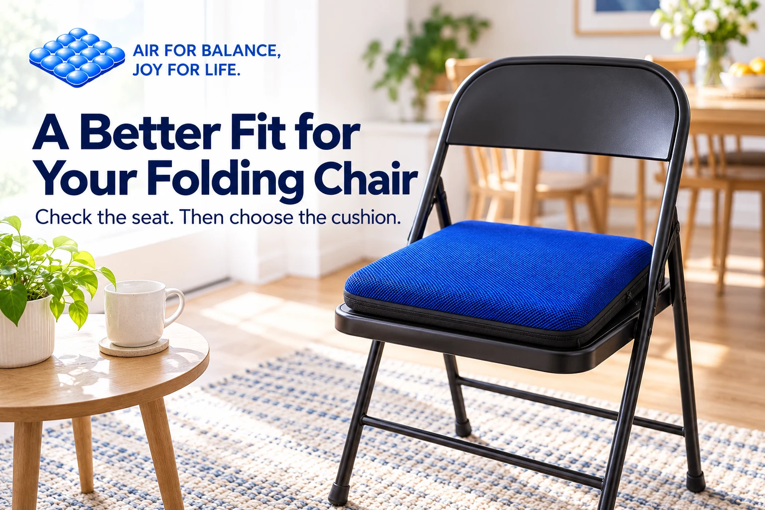 Seat Cushion for a Folding Chair: How to Check Fit and Stability