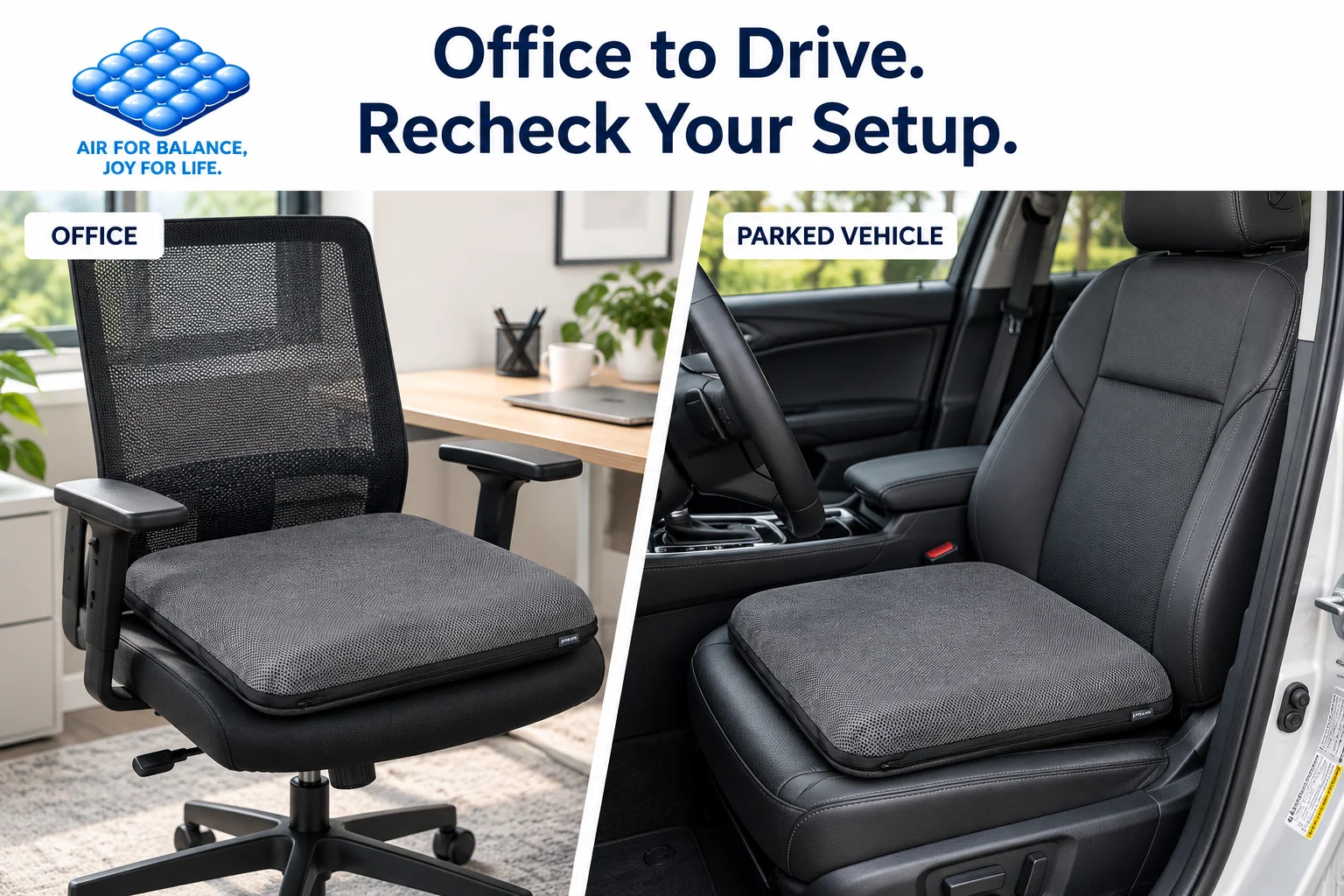 Can You Use the Same Seat Cushion for Office and Driving?